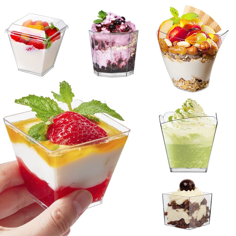 Sauce Dipping Cup - 10 шт., чашка для йогурта, одноразовая