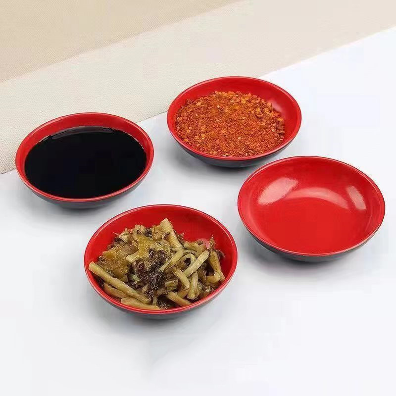3 шт. красно-черных круглых ме – обзор и цена Sauce Dipping Cup